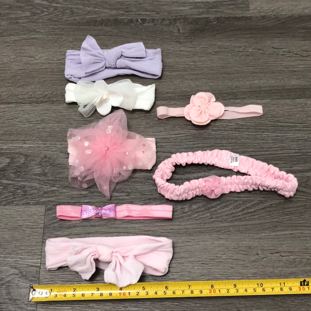 Girls baby bows - various brands